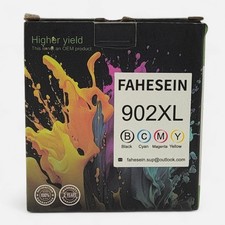 Fahesein 902XL Higher Yield Print Cartridges.  Black Cyan Magenta Yellow picture
