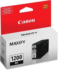 NEW Canon PGI-1200 Ink Jet Cartridge Black OEM Genuine SEALED picture