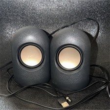 Dell onn 2.0 USB-Powered Wired Computer Speakers Black 3.5mm Aux Open Box picture