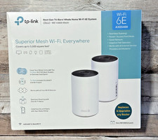 NEW TP-Link Deco WE10800 (2-PACK) AXE5400 Next Gen Tri Band Whole Home WI-FI 6E picture