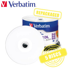 Verbatim DVD+R DL 8.5GB 8x Blank DVD Dual Layer 8.5 GB Printable - 5 Discs picture