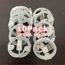 1/10X Lot For Apple iPhone 14 13 11 Pro XR 8 Fast Charger Cable 3/6FT Data Cord picture