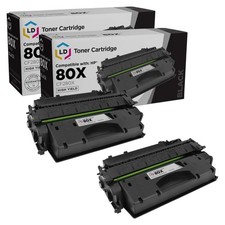 Compatible Replacement for HP 80X Toner CF280X 80A CF280A HY (Blk, 2-Pk) picture