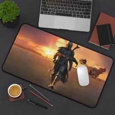 Mandalorian Spaceship Sunset Desk Mat | Star Wars Mouse Pad picture