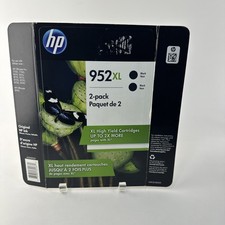 HP 952XL N9K29BN Black Ink Cartidge, 2-Pack, Expires Nov 2019 picture