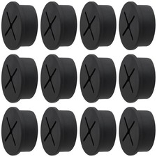 12-Pack 1-Inch Flexible Cable Grommets for Desk and Table Wire Management picture