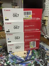 NEW Canon 067 OEM Toner Set Black/Cyan/Magenta/Yellow for LBP633Cdw SEALED picture