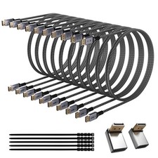 High-Speed 8K DisplayPort 1.4 Cable 4FT, 32.4Gbps, HBR3, HDR, Braided DP Cord + picture