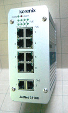 KORENIX JetNet 3810G , 8-Port Industrial PoE Switch, USED.    (B) picture