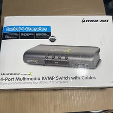 ATEN IOGEAR MiniView 4-Ports Multimedia KVMP Switch with Cables picture