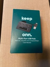Keep Onn Multi-Port USB Hub with SD, microSD and CompactFlash Card Reader picture