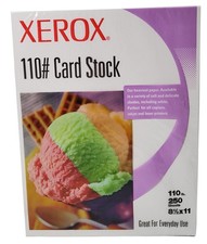 Xerox 110# Card Stock Gray Copy Printer Paper 250 Sheets 8 1/2