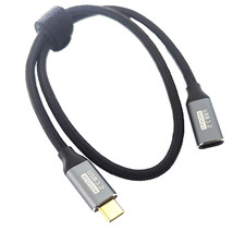 2PACK 0.5M 10Gbps Gen2 USB 3.1 to USB-C Type-C Extension Cable Fast Charging picture
