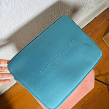 Marc Jacobs New York 13 in Neoprene Padded Zip Laptop Sleeve Case Blue picture