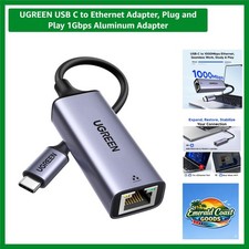 Aluminum USB C to Gigabit Ethernet Adapter, Lightning-Fast 1Gbps Connection picture