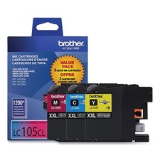 Brother LC1053PKS Innobella Super High-Yield Ink, Cyan/Magenta/Yellow, 3/PK picture