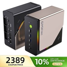 GMKtec EVO-T2S Mini PC Intel Ultra X7 358H 64GB LPDDR5X RAM Phison AI 853GB SSD picture