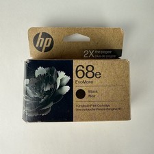 NEW HP 68e EvoMore Black Ink Cartridge Genuine OEM 7FP22TN Exp Jul 2026 picture