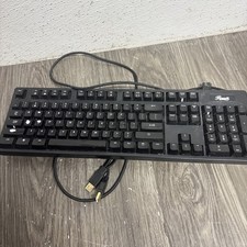 Rosewill Wired Mechanical Illuminated Keyboard Wired Used RK-9100 #AA3 picture