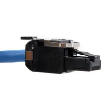 BELDEN RVAFPUBK-S1 REVCONNECT CAT6A 10GB 10GX FIELD MOUNT RJ45 PLUG, UTP, BLACK picture