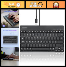 Wired Mini Backlit USB Keyboard, Low Profile Keys, US English Layout, Compact De picture