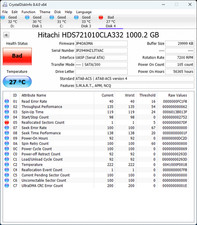 FOR PARTS Hitachi HDS721010CLA332 1TB 3.5