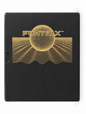 Fontrix Data Transforms Apple II Graphics Software Binder Slipcase Manual 1983 picture