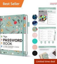 Compact Password Logbook for Seniors – Organize 480 Passwords Effortlessly picture