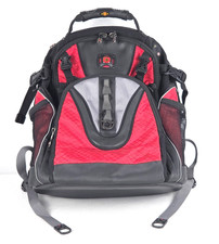 SwissGear Wenger Maxxum Laptop Backpack Red Black 16