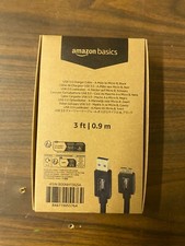 AmazonBasics USB 3.0 Cable 3 Feet (0.9 Meters) - Black Brand New picture