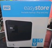 WD WDBAJP0050BBK-WESN Easystore 5TB External USB 3.0 Portable Hard Drive - Black picture