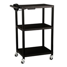 Norwood Commercial Furniture Mobile Utility AV Cart with Power Strip and Cast... picture