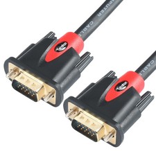 VGA To VGA Cable HD15 Monitor Male To Male 50 Feet High Resolution Cord picture