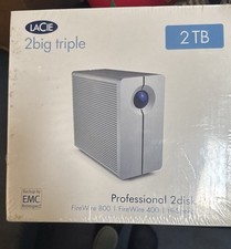 Lacie D2 Quadra Gray eSATA 2TB USB Professional 2 disk RAID Hard Disk Desktop picture
