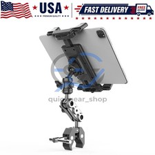 Heavy Duty iPad Tablet Phone Holder Clamp for Mic Stand Bike Treadmill Peloton picture