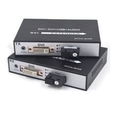  DVI Extender Over Fiber Optic SM 20Km- DVI Media Converter Extension Adapter  picture