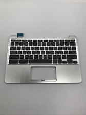 Asus 11 C202SA Chromebook OEM Palmrest Keyboard SILVER 13NX00Y3AP03012 picture