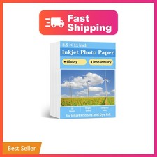 Reastar Glossy Photo Paper 8.5 × 11, 36 Sheets Inkjet Photo Printer Paper | I... picture