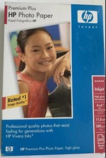HP Premium Plus Photo Paper, High Gloss 4 x 6 Inches 2 packs of 60 sheets picture