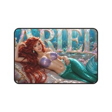 Neoprene Mouse Mat Featuring Ariel, Desk Pad for Keyboard and Computer picture