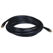Monoprice Coaxial Cable,RG-6,15 ft.,Black 6314 Monoprice 6314 844660063148 Black picture