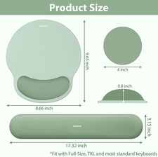 Mouse Pad and Keyboard Wrist Rest, 3-in-1 Gel Memory Foam Ergonomic Mouse Pad... picture