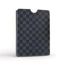 Authentic LOUIS VUITTON Damier Graphite iPad Mini Tablet Cover Case  picture