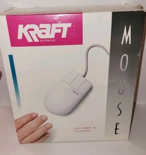 Sealed Box Vintage 1990 Kraft Systems Mouse - 9 & 25 Pin Serial Port New picture