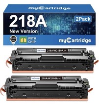 218A Toner Cartridge 2 Pack Black with Chip Compatible for HP picture