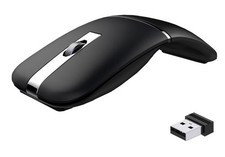 Bluetooth Wireless Arc Travel Mouse, Dual Model (2.4G+BT5.1) Rotating Foldable picture