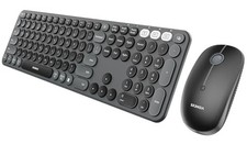seenda COE202 3-Device Bluetooth Keyboard Mouse Combo for Mac iPad PC Black picture