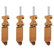 4Pcs 0.25mm+0.4mm+0.6mm+0.8mm Set For Flashforge AD5X Harden Hotend Nozzle NEW picture