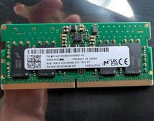 Micron 8GB DDR5-5600 PC5-5600B 262-Pin SO-DIMM Non-ECC (1x8GB) picture