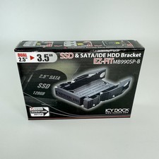 Icy Dock MB990SP-B Dual 2.5” to 3.5” SSD SATA and IDE HDD Bracket NEW picture